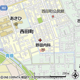 佐賀県鳥栖市西田町150周辺の地図