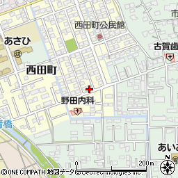 佐賀県鳥栖市西田町172周辺の地図