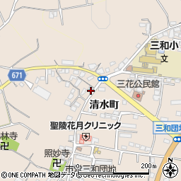 大分県日田市清水町1214周辺の地図