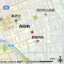 佐賀県鳥栖市西田町142周辺の地図