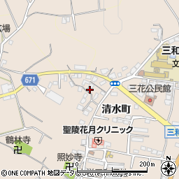 大分県日田市清水町1261周辺の地図
