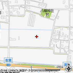 福岡県うきは市吉井町生葉周辺の地図