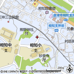 唐津市役所　天徳閣周辺の地図