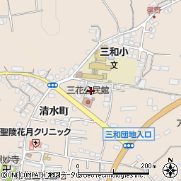 大分県日田市清水町951-2周辺の地図