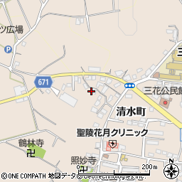 大分県日田市清水町1265周辺の地図