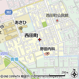 佐賀県鳥栖市西田町141周辺の地図