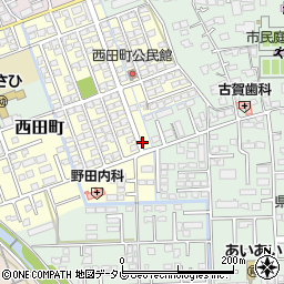 佐賀県鳥栖市西田町186周辺の地図