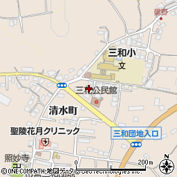 大分県日田市清水町950周辺の地図