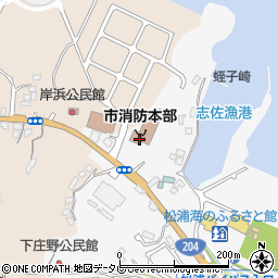 松浦市消防本部周辺の地図