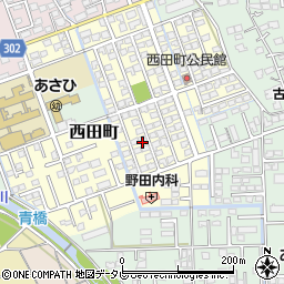 佐賀県鳥栖市西田町155周辺の地図