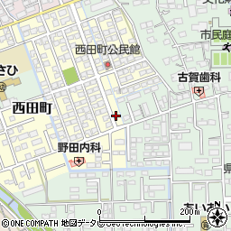 佐賀県鳥栖市西田町185周辺の地図
