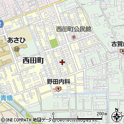 佐賀県鳥栖市西田町169周辺の地図