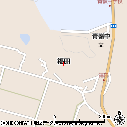 佐賀県伊万里市黒川町福田周辺の地図