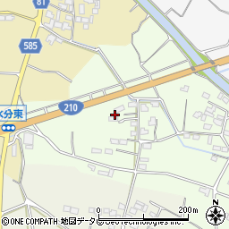 福岡県久留米市田主丸町秋成1388-1周辺の地図