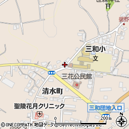 大分県日田市清水町1225-2周辺の地図