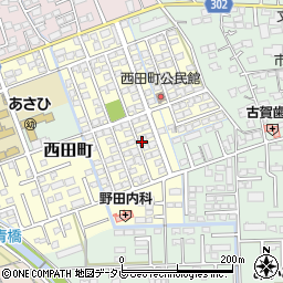 佐賀県鳥栖市西田町175周辺の地図