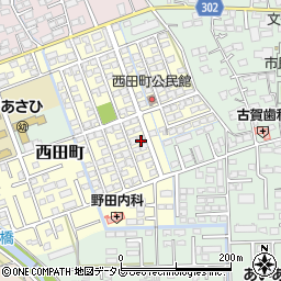 佐賀県鳥栖市西田町178周辺の地図