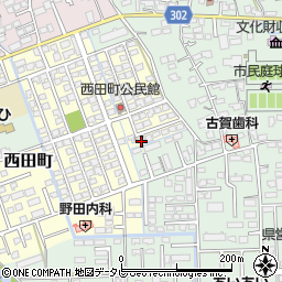 佐賀県鳥栖市西田町190周辺の地図