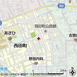 佐賀県鳥栖市西田町173周辺の地図