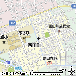 佐賀県鳥栖市西田町32周辺の地図