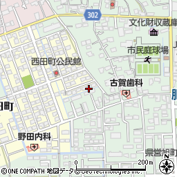 佐賀県鳥栖市西田町202周辺の地図
