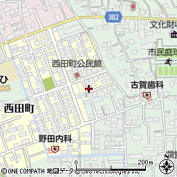 佐賀県鳥栖市西田町189周辺の地図