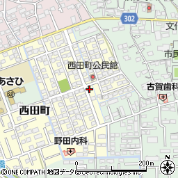 佐賀県鳥栖市西田町180周辺の地図