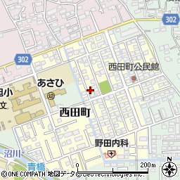 佐賀県鳥栖市西田町38周辺の地図