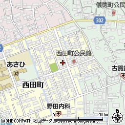 佐賀県鳥栖市西田町79周辺の地図