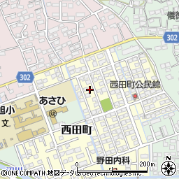 佐賀県鳥栖市西田町43周辺の地図