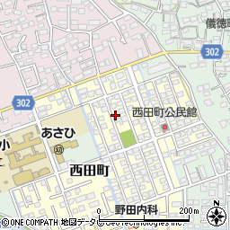 佐賀県鳥栖市西田町54周辺の地図