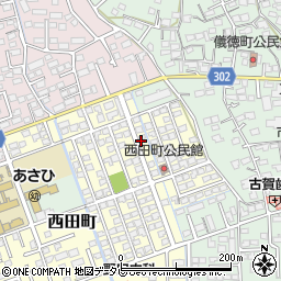 佐賀県鳥栖市西田町86周辺の地図