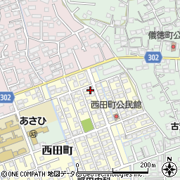 佐賀県鳥栖市西田町74周辺の地図