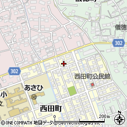 佐賀県鳥栖市西田町58周辺の地図