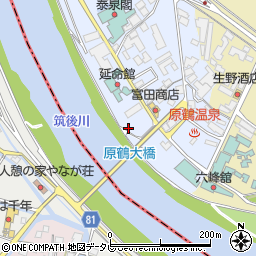 原鶴大橋周辺の地図