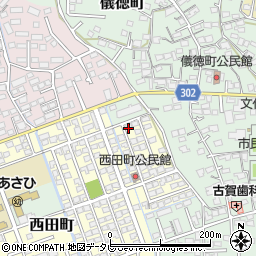 佐賀県鳥栖市西田町103周辺の地図