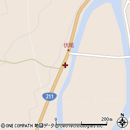 大分県日田市周辺の地図