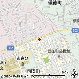 佐賀県鳥栖市西田町57周辺の地図