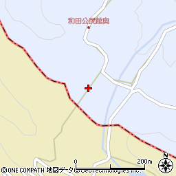 大分県宇佐市院内町和田98周辺の地図