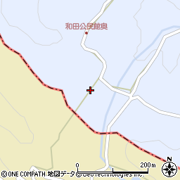 大分県宇佐市院内町和田97周辺の地図