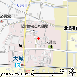 福岡県久留米市北野町乙丸周辺の地図