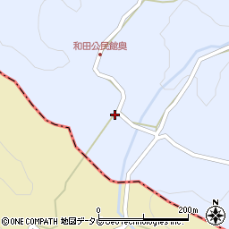 大分県宇佐市院内町和田93周辺の地図