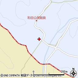 大分県宇佐市院内町和田117周辺の地図