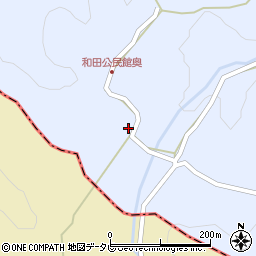 大分県宇佐市院内町和田122周辺の地図