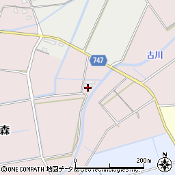 福岡県久留米市田主丸町朝森301周辺の地図