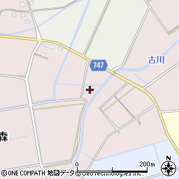 福岡県久留米市田主丸町朝森301-1周辺の地図