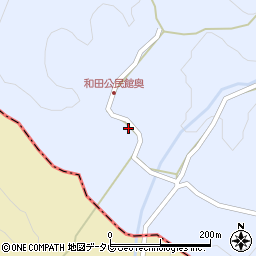 大分県宇佐市院内町和田124周辺の地図