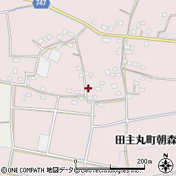 福岡県久留米市田主丸町朝森665周辺の地図