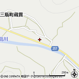愛媛県西予市三瓶町蔵貫748周辺の地図