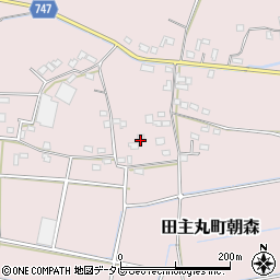 福岡県久留米市田主丸町朝森671周辺の地図